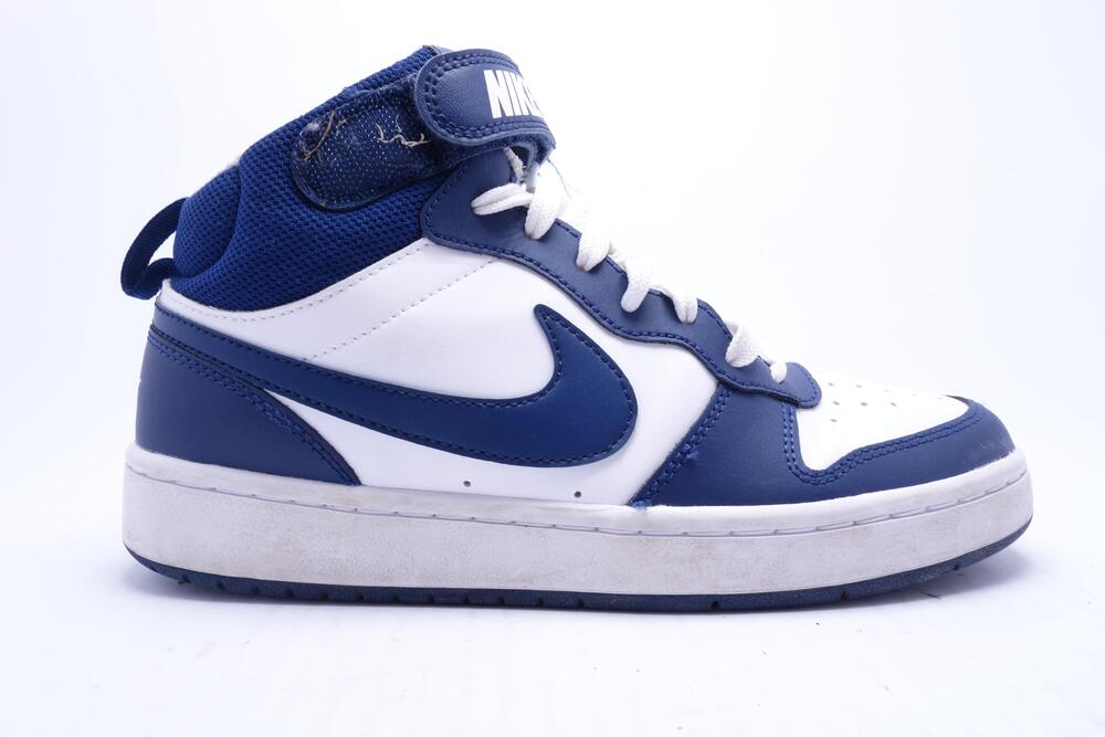 Nike Court Borough Mid 2 Shoes Kids Youth Size 6Y Blue Basketball CD7782-107